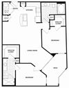 Floorplan At Domain by Windsor,1755 Crescent Plaza, Houston, TX