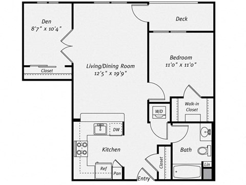 Floor plan at Dublin Station by Windsor, Dublin, CA, 94568