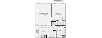 Floor plan at Dublin Station by Windsor, Dublin, CA, 94568