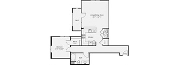 Floor plan at Dublin Station by Windsor, Dublin, CA, 94568