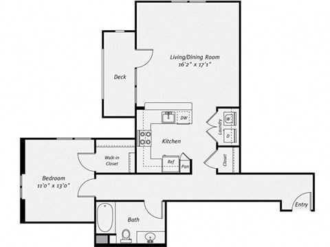 Floor plan at Dublin Station by Windsor, Dublin, CA, 94568