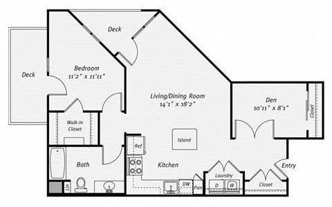 Floor plan at Dublin Station by Windsor, Dublin, CA, 94568