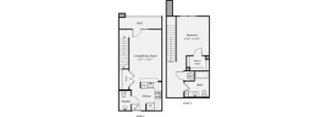 Floor plan at Dublin Station by Windsor, Dublin, CA, 94568