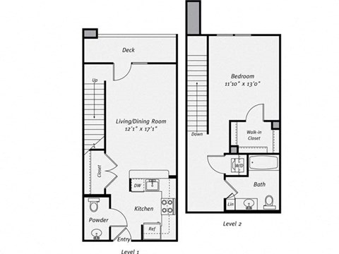 Floor plan at Dublin Station by Windsor, Dublin, CA, 94568
