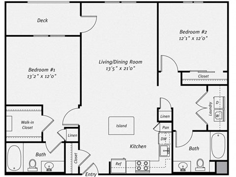 Floor plan at Dublin Station by Windsor, Dublin, CA, 94568