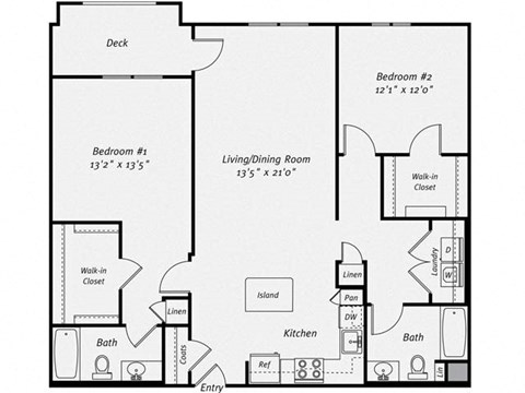 Floor plan at Dublin Station by Windsor, Dublin, CA, 94568