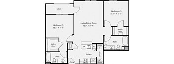Floor plan at Dublin Station by Windsor, Dublin, CA, 94568