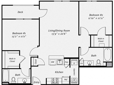 Floor plan at Dublin Station by Windsor, Dublin, CA, 94568