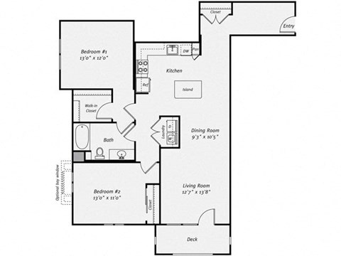 Floor plan at Dublin Station by Windsor, Dublin, CA, 94568