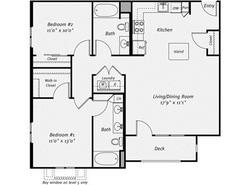 Floor plan at Dublin Station by Windsor, Dublin, CA, 94568