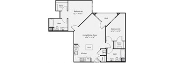 Floor plan at Dublin Station by Windsor, Dublin, CA, 94568