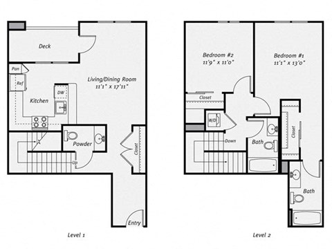 Floor plan at Dublin Station by Windsor, Dublin, CA, 94568