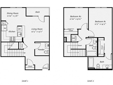 Floor plan at Dublin Station by Windsor, Dublin, CA, 94568