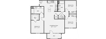 Floor plan at Dublin Station by Windsor, Dublin, CA, 94568