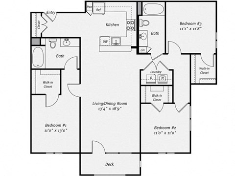 Floor plan at Dublin Station by Windsor, Dublin, CA, 94568