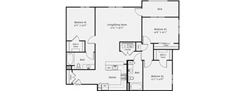 Floor plan at Dublin Station by Windsor, Dublin, CA, 94568