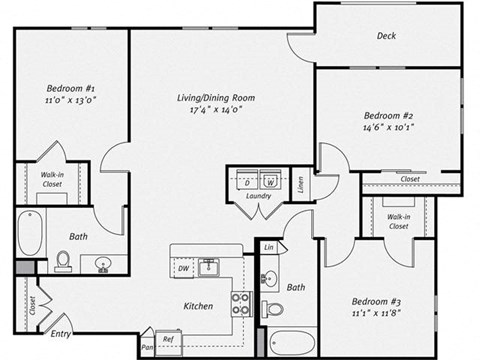 Floor plan at Dublin Station by Windsor, Dublin, CA, 94568