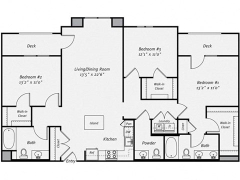 Floor plan at Dublin Station by Windsor, Dublin, CA, 94568
