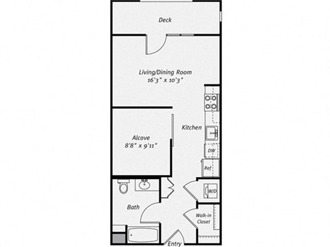 Floor plan at Dublin Station by Windsor, Dublin, CA, 94568