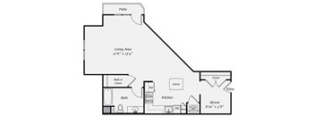 Floor plan at Dublin Station by Windsor, Dublin, CA, 94568