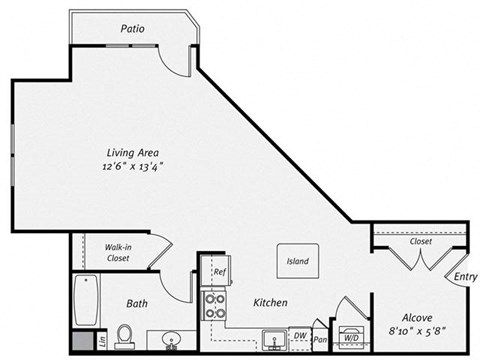 Floor plan at Dublin Station by Windsor, Dublin, CA, 94568