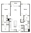 B5 2 bedroom 2 bath Floor Plan B5 2 bedroom 2 bath Floor Plan at Elevate West Village, Smyrna