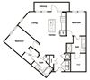 B6 2 Bedroom 2 Bathroom Floor Plan B6 2 Bedroom 2 Bathroom Floor Plan at Elevate West Village, Georgia
