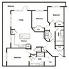 3 Bed 2 Bath Floor Plan 3 Bed 2 Bath Floor Plan at Elevate West Village, Smyrna, GA