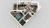 1 Bed 1 Bath Floor Plan 1 Bed 1 Bath Floor Plan at Edison on the Charles, Waltham, Massachusetts