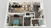 1 Bedroom 1 Bathroom Floor Plan 1 Bedroom 1 Bathroom Floor Plan at Edison on the Charles, Waltham, MA, 02453