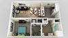 One Bed One Bath Floor Plan One Bed One Bath Floor Plan at Edison on the Charles, Waltham