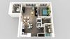 One Bed One Bath Floor Plan One Bed One Bath Floor Plan at Edison on the Charles, Massachusetts