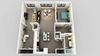 1 Bedroom 1 Bathroom Floor Plan 1 Bedroom 1 Bathroom Floor Plan at Edison on the Charles, Massachusetts, 02453