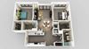Two Bed Two Bath Floor Plan Two Bed Two Bath Floor Plan at Edison on the Charles, Waltham, MA, 02453