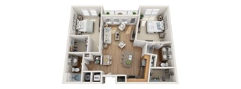 Floor plan at Element 47 by Windsor, 2180 N. Bryant St., 80211