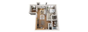 Floor plan at Element 47 by Windsor, 2180 N. Bryant St., 80211