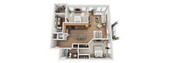 Floor plan at Element 47 by Windsor, 2180 N. Bryant St., 80211
