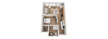 Floor plan at Element 47 by Windsor, 2180 N. Bryant St., 80211