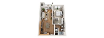 Floor plan at Element 47 by Windsor, 2180 N. Bryant St., 80211