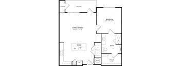 A black and white image of a floor plan for a home.