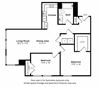 Ellis floor plan Ellis floor plan at The Manhattan Tower and Lofts, 1801 Bassett Street, 80202