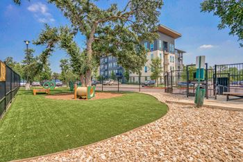 our apartments showcase a beautiful dog park