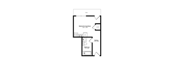 bedroom floor plan | luxury apartments in towson md | the mille brookhaven apartment