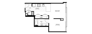 Floor plan at Flair Tower