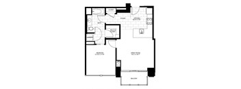 Floor plan at Flair Tower