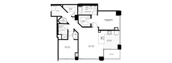 Floor plan at Flair Tower