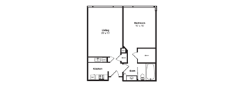 Floorplan A10 with dimensions