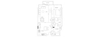 Floorplan at Glass House by Windsor