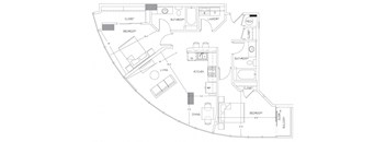Floorplan at Glass House by Windsor
