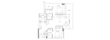 Floorplan at Glass House by Windsor